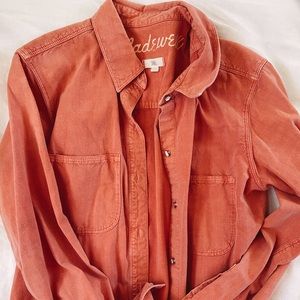 madewell oversized button down